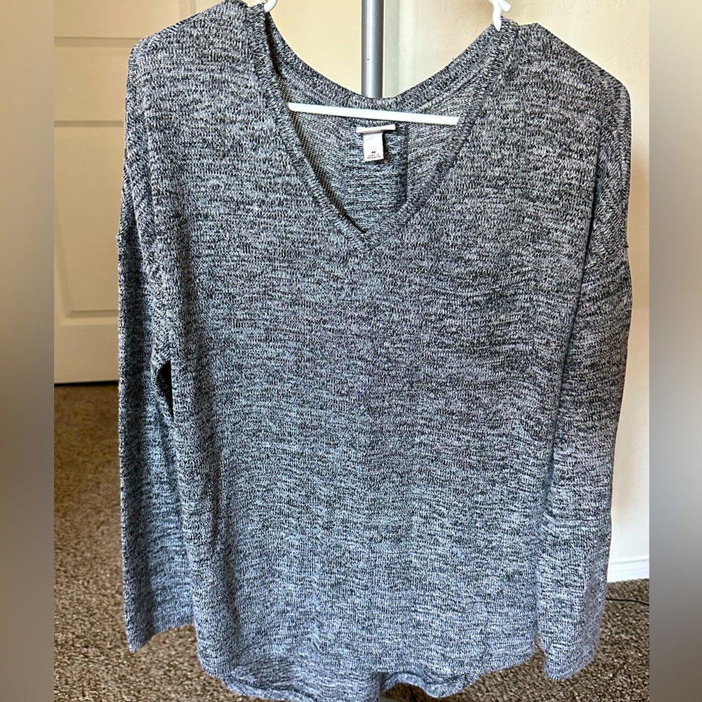 Grey, Long Sleeve Tshirt